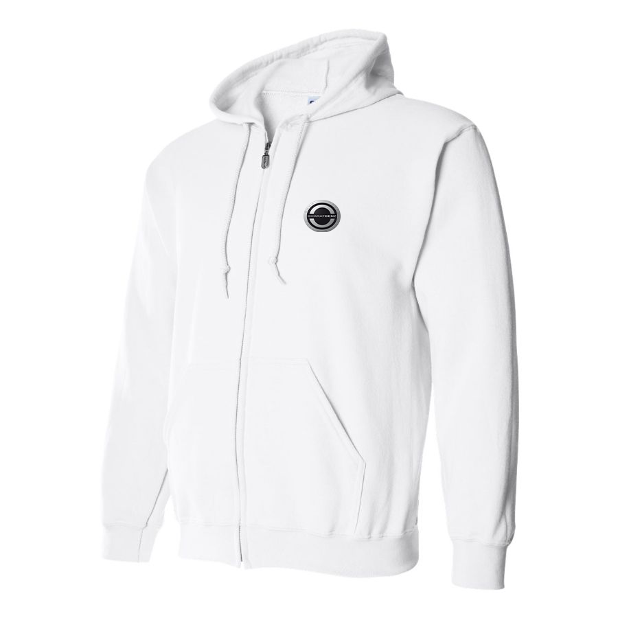 Men's BharatBenz Logo Zipper Hoodie