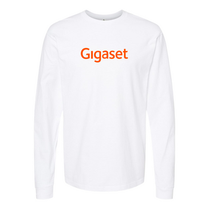 Men's Gigaset Logo Cotton Long Sleeve T-Shirt
