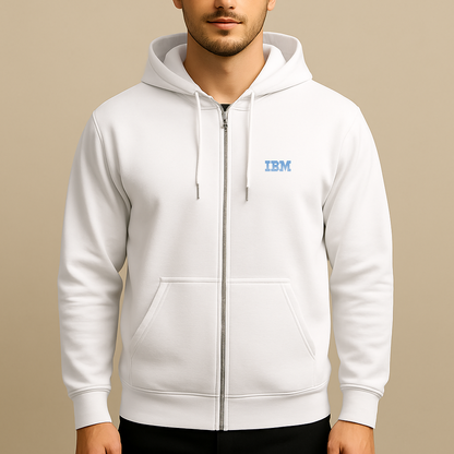 Men's IBM Logo Zipper Hoodie