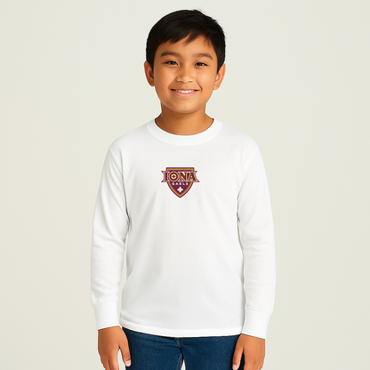 Youth Iona Gaels Logo Cotton Long Sleeve T-Shirt