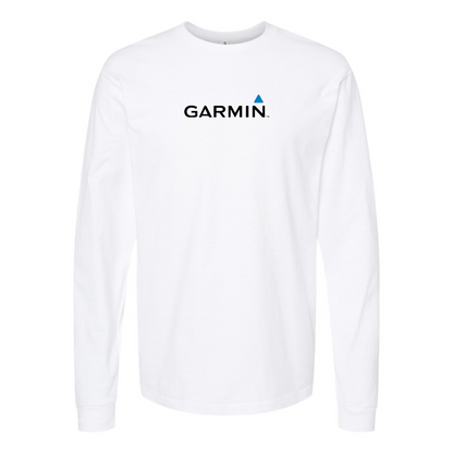 Men's Garmin Logo Cotton Long Sleeve T-Shirt