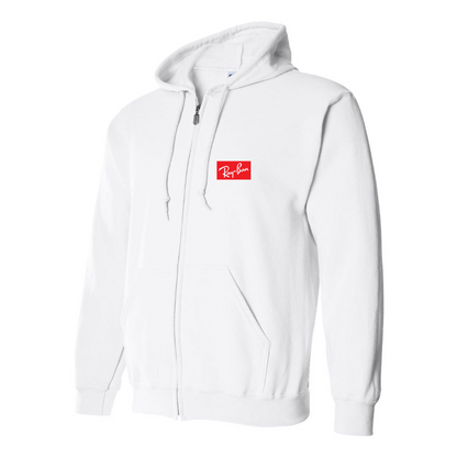 Men's Ray Ban Logo Zipper Hoodie