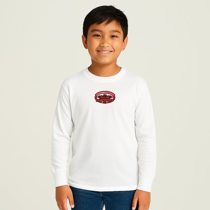 Youth Jacksonville State Gamecocks Logo Cotton Long Sleeve T-Shirt