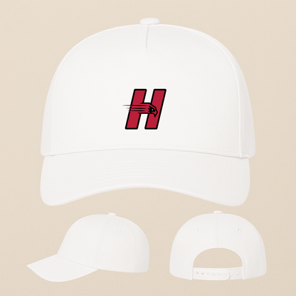 Hartford Hawks Logo Five Panel Twill Snapback Cap