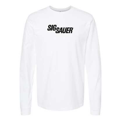 Men's Sig Sauer Logo Cotton Long Sleeve T-Shirt