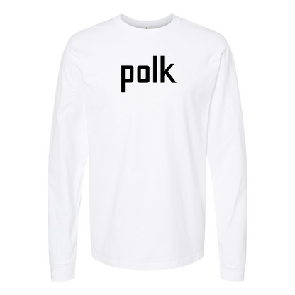 Men's Polk Audio Logo Cotton Long Sleeve T-Shirt