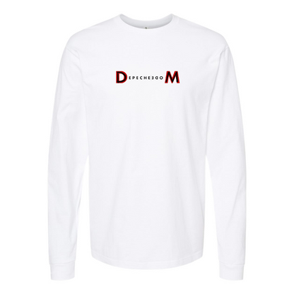 Men's Depeche Mode Logo Cotton Long Sleeve T-Shirt