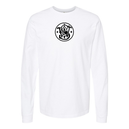 Men's Smith and Wesson Symbol Logo Cotton Long Sleeve T-Shirt