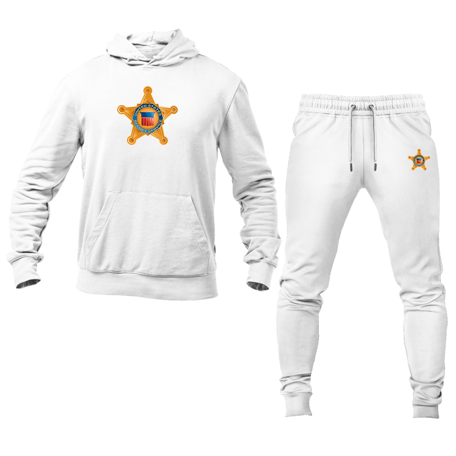 Men's Secret Service Star Logo Hoodie Joggers Set