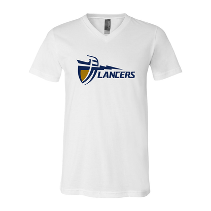 California Baptist Lancers BELLA  CANVAS - Jersey V-Neck T-Shirt