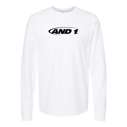 Men's AND1 Logo Cotton Long Sleeve T-Shirt