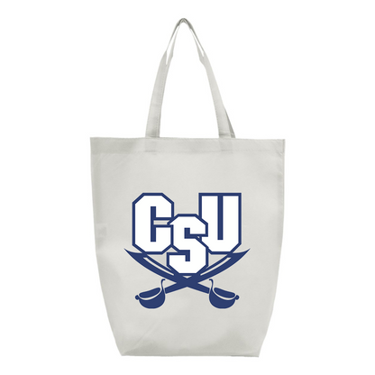 CSU Buccaneers   Q-Tees Non-Woven Gusset Bottom Tote