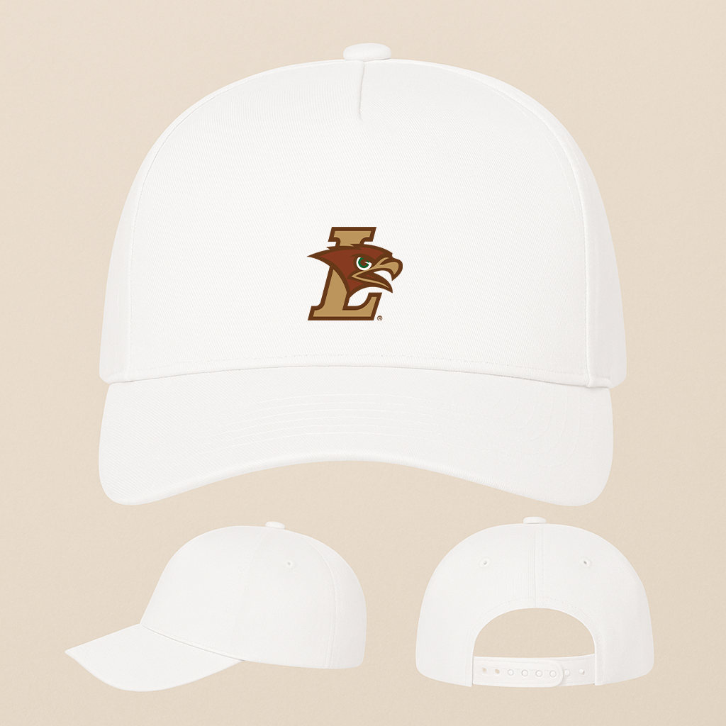 Lehigh Mountain Hawks Logo Five Panel Twill Snapback Cap