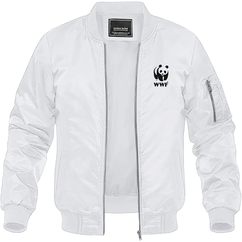 Men's WWF  Lightweight Bomber Jacket Windbreaker Softshell Varsity Jacket Coat