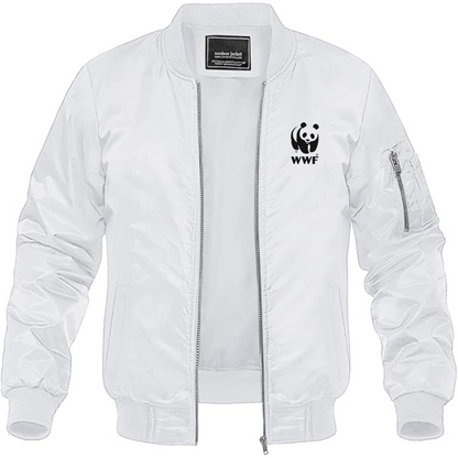 Men's WWF  Lightweight Bomber Jacket Windbreaker Softshell Varsity Jacket Coat