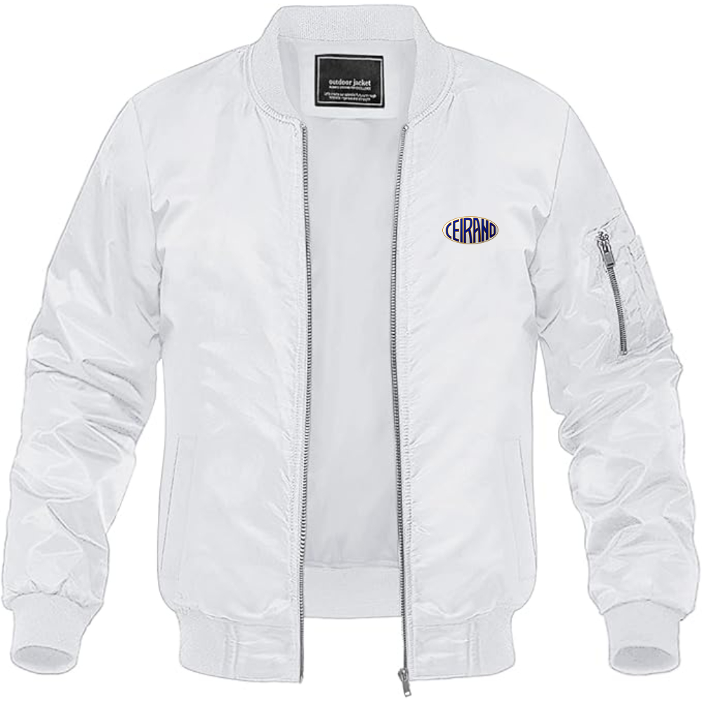 Men's Ceirano Logo Lightweight Bomber Jacket Windbreaker Softshell Varsity Jacket Coat