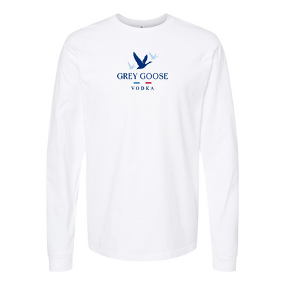 Youth Grey Goose Logo Cotton Long Sleeve T-Shirt
