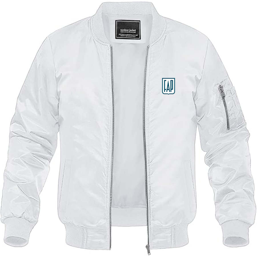 Men's FAP Logo Lightweight Bomber Jacket Windbreaker Softshell Varsity Jacket Coat