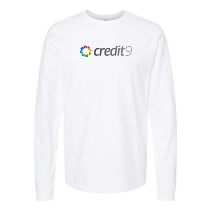 Men's Сredit9 Logo Cotton Long Sleeve T-Shirt