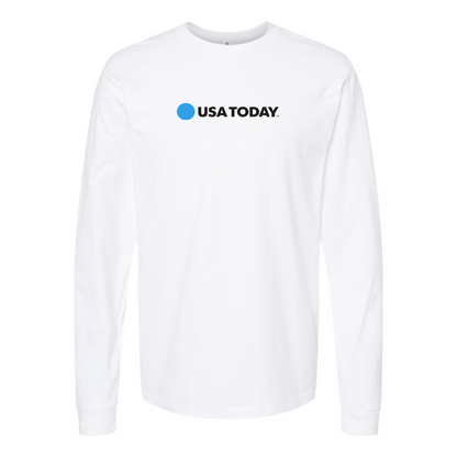 Men's USA Today Logo Cotton Long Sleeve T-Shirt