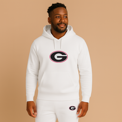 Men's Georgia Bulldogs Logo Hoodie Joggers Set