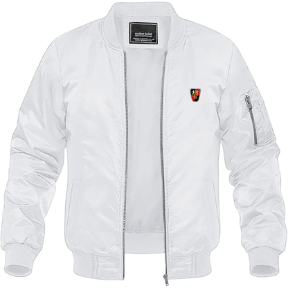 Men's Roewe Logo Lightweight Bomber Jacket Windbreaker Softshell Varsity Jacket Coat