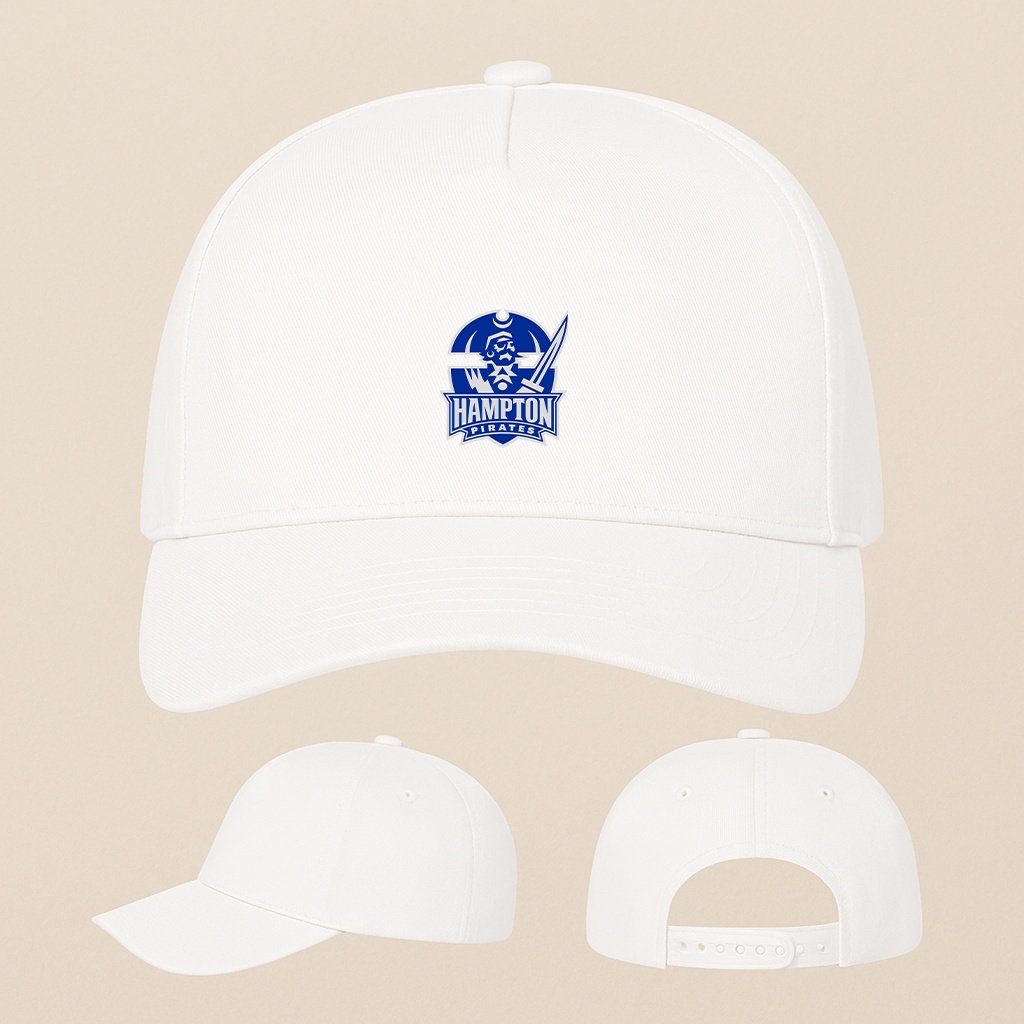 George Hampton Pirate Logo Five Panel Twill Snapback Cap