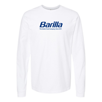 Men's Barilla Logo Cotton Long Sleeve T-Shirt