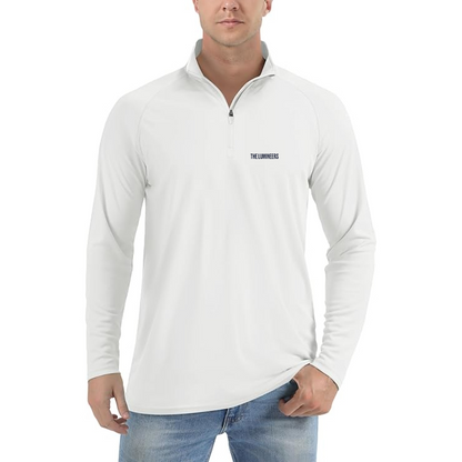 Men's The Lumineers Lightweight Quarter-Zip Athletic Shirt Long Sleeve Performance Wear