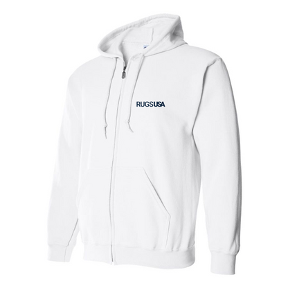 Men's RugsUSA Logo Zipper Hoodie