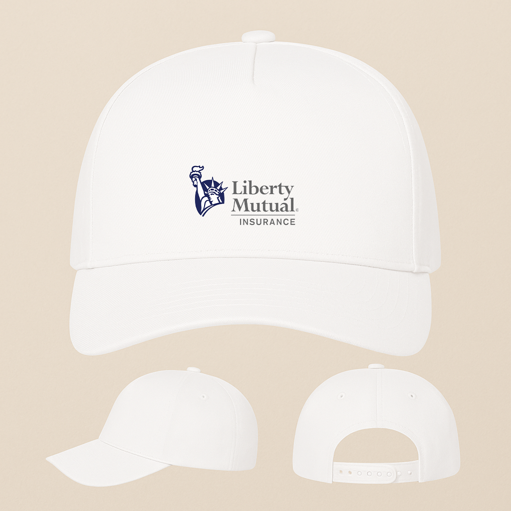 Liberty Mutual Insurance Logo Five Panel Twill Snapback Cap