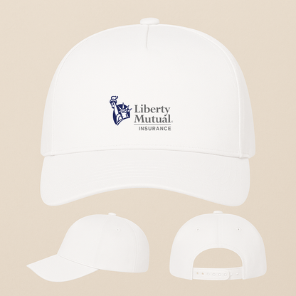 Liberty Mutual Insurance Logo Five Panel Twill Snapback Cap