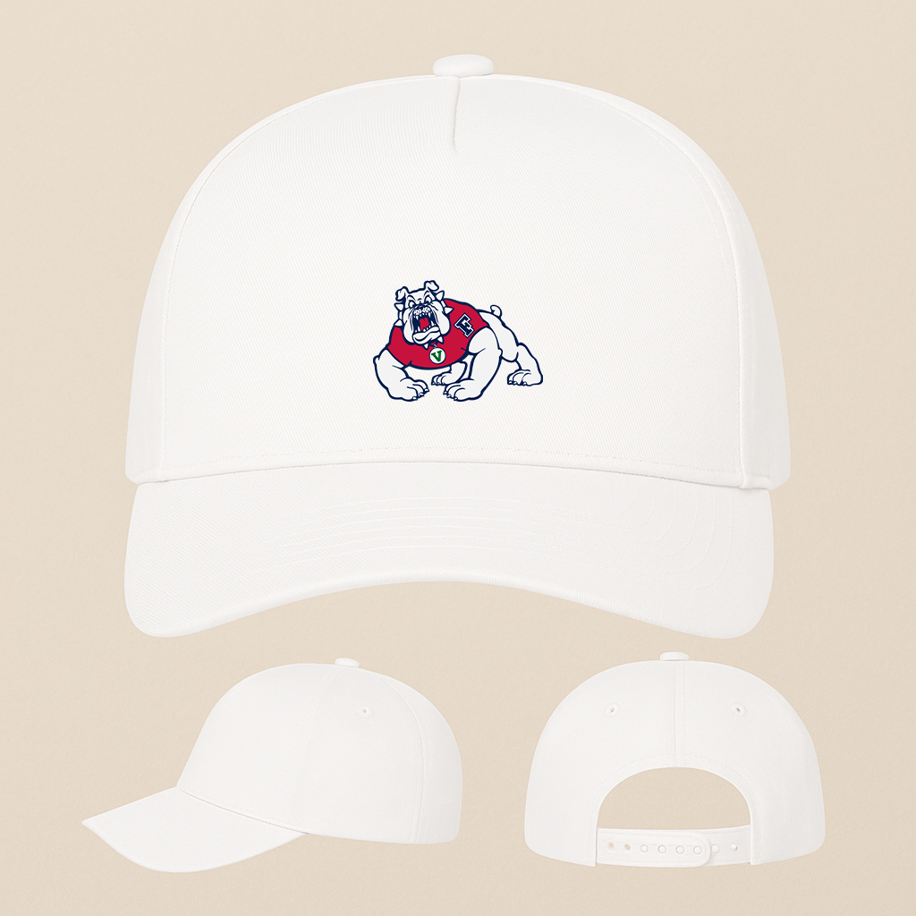 Fresno State Bulldogs Logo Five Panel Twill Snapback Cap