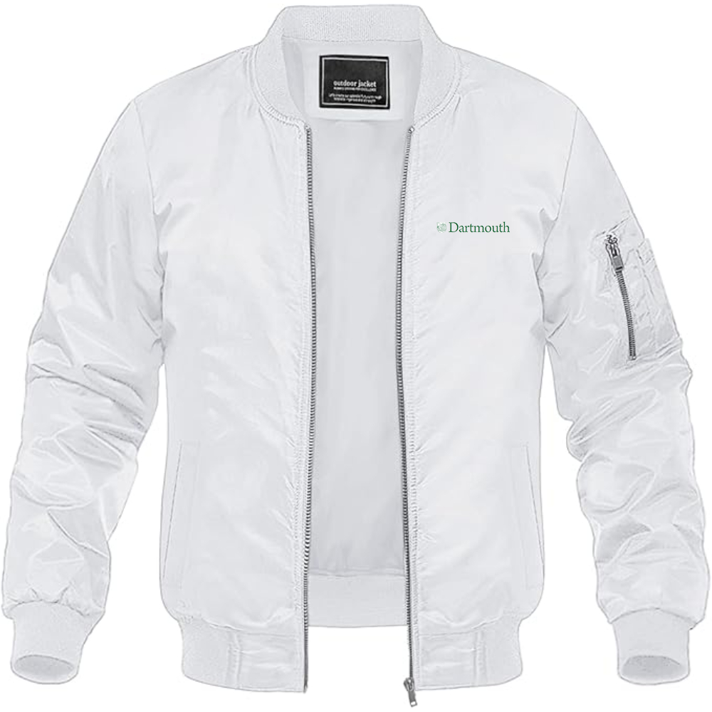 Men's Dartmouth College Lightweight Bomber Jacket Windbreaker Softshell Varsity Jacket Coat