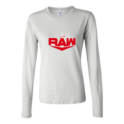 BELLA CANVAS WWE Raw Jersey Long Sleeve Tee