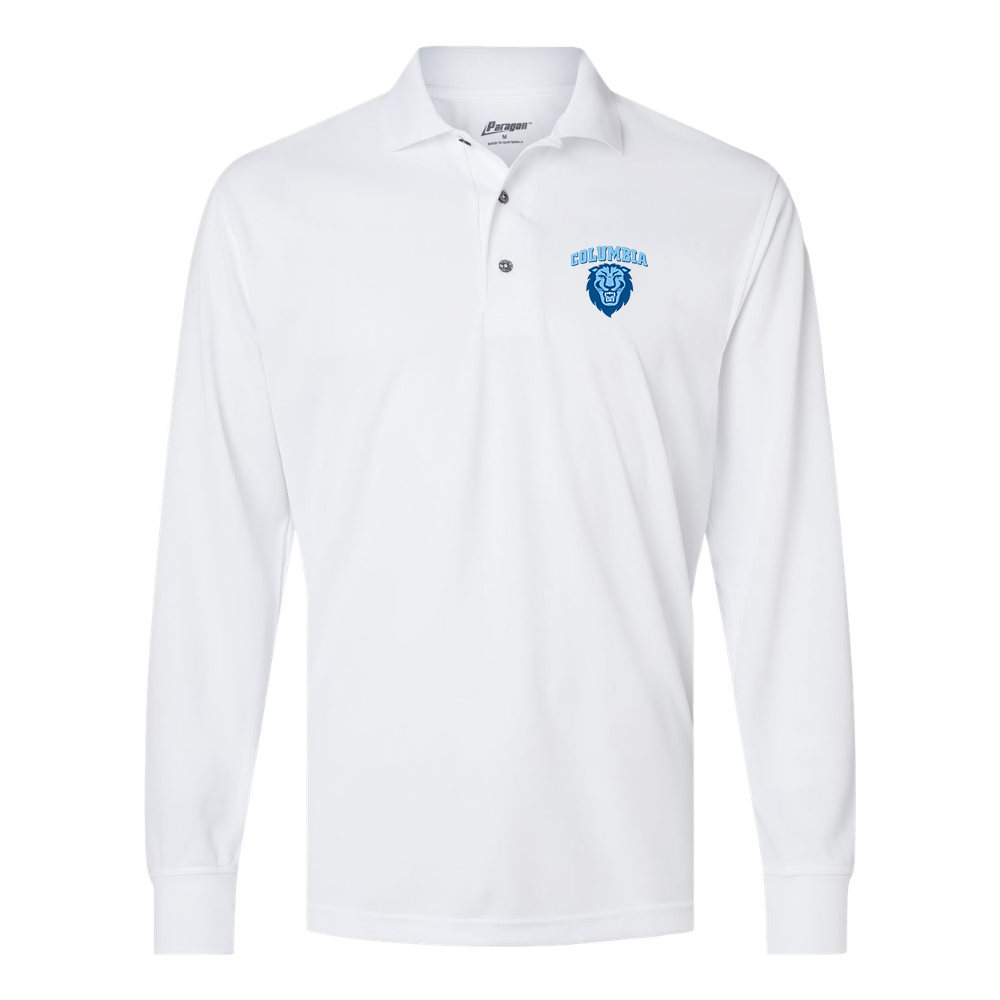 Men's  Columbia Lions Paragon Prescott Long Sleeve Polo