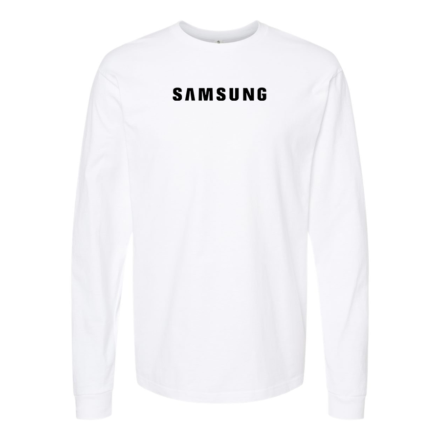 Men's  Samsung Simple Logo  Cotton Long Sleeve T-Shirt