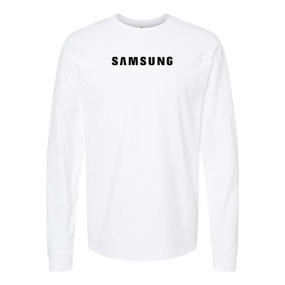 Men's  Samsung Simple Logo  Cotton Long Sleeve T-Shirt