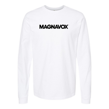 Men's Magnavox Logo Cotton Long Sleeve T-Shirt