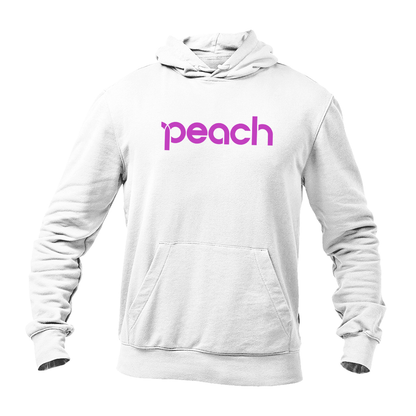Men's Peach Aviation Logo  Pullover Hoodie