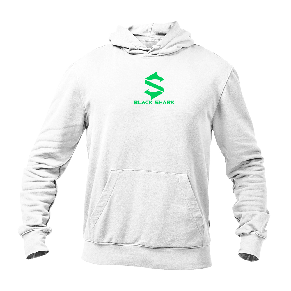 Men's Black Shark Logo Pullover Hoodie