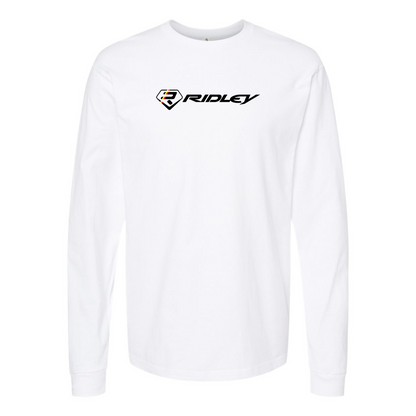 Men's Ridley Logo Cotton Long Sleeve T-Shirt