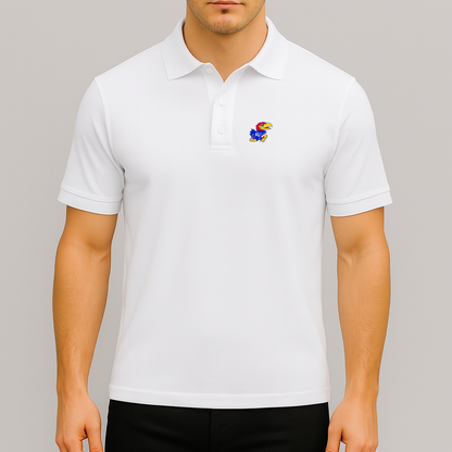 Men's Kansas Jayhawks Logo Dry Blend Polo