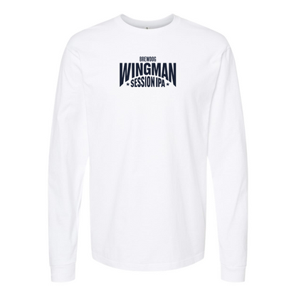 Men's Wingman  Logo Cotton Long Sleeve T-Shirt