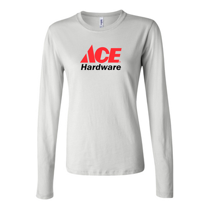 BELLA CANVAS Women’s ACE Hardware Logo Jersey Long Sleeve Tee