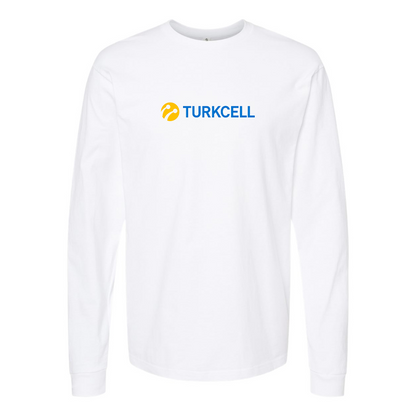 Men's TurkCell Logo Cotton Long Sleeve T-Shirt