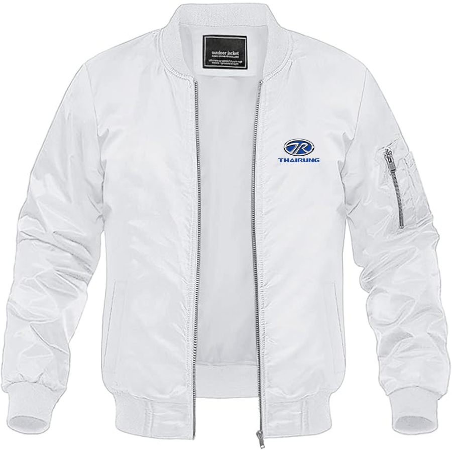 Men's Thairung Logo Lightweight Bomber Jacket Windbreaker Softshell Varsity Jacket Coat