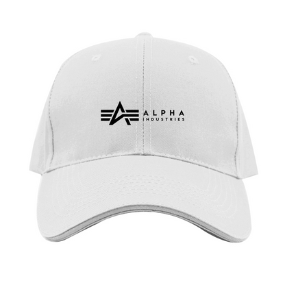Alpha Industries Logo  Dad Baseball Cap Hat