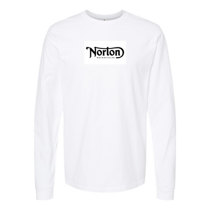 Men's Norton Logo Cotton Long Sleeve T-Shirt