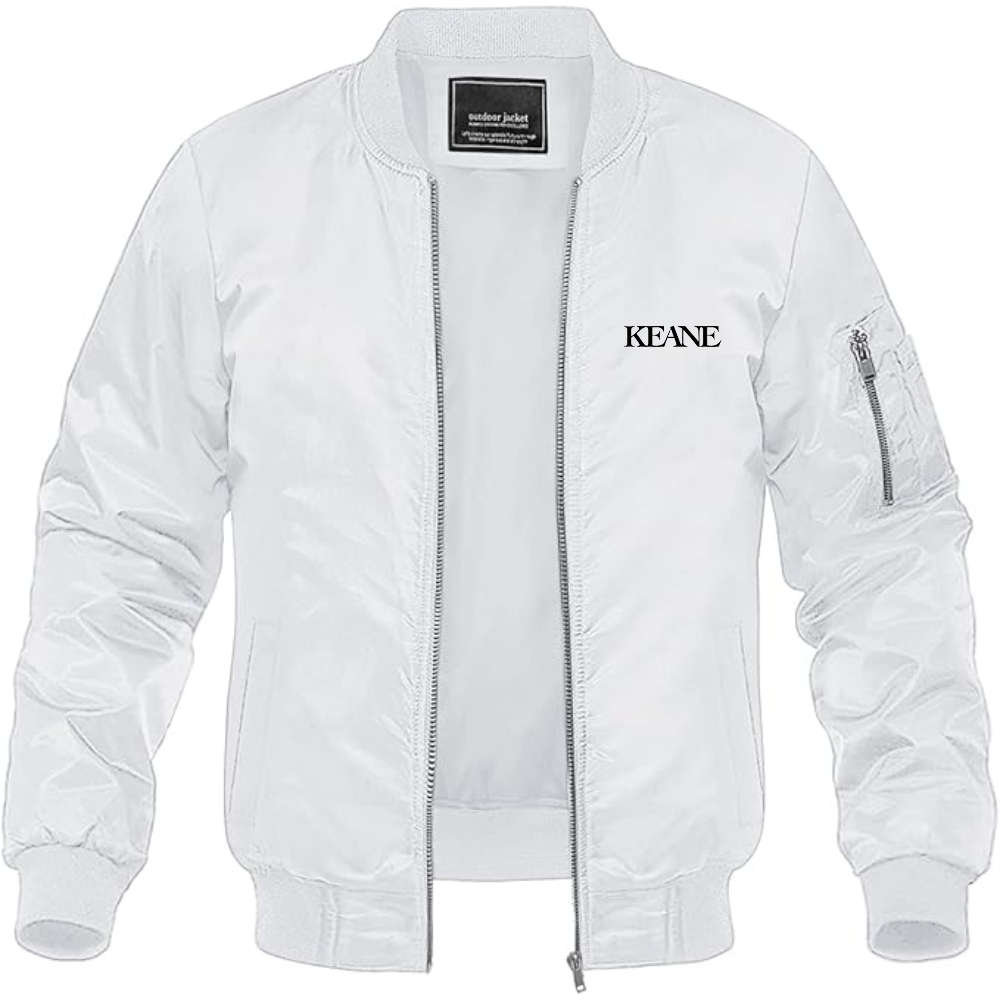Men's Keane Lightweight Bomber Jacket Windbreaker Softshell Varsity Jacket Coat